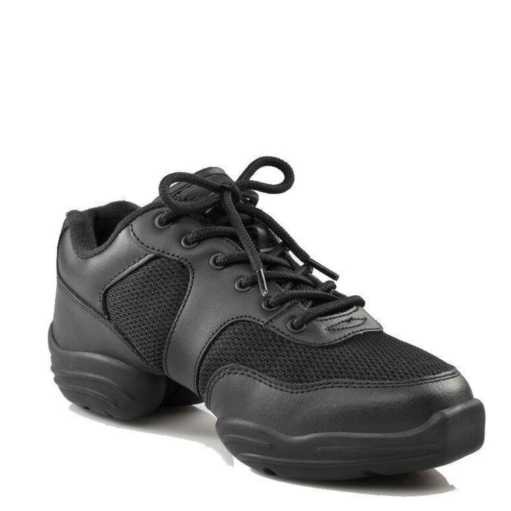 Women's Black Lace-Up Athletic Dance Sneaker
